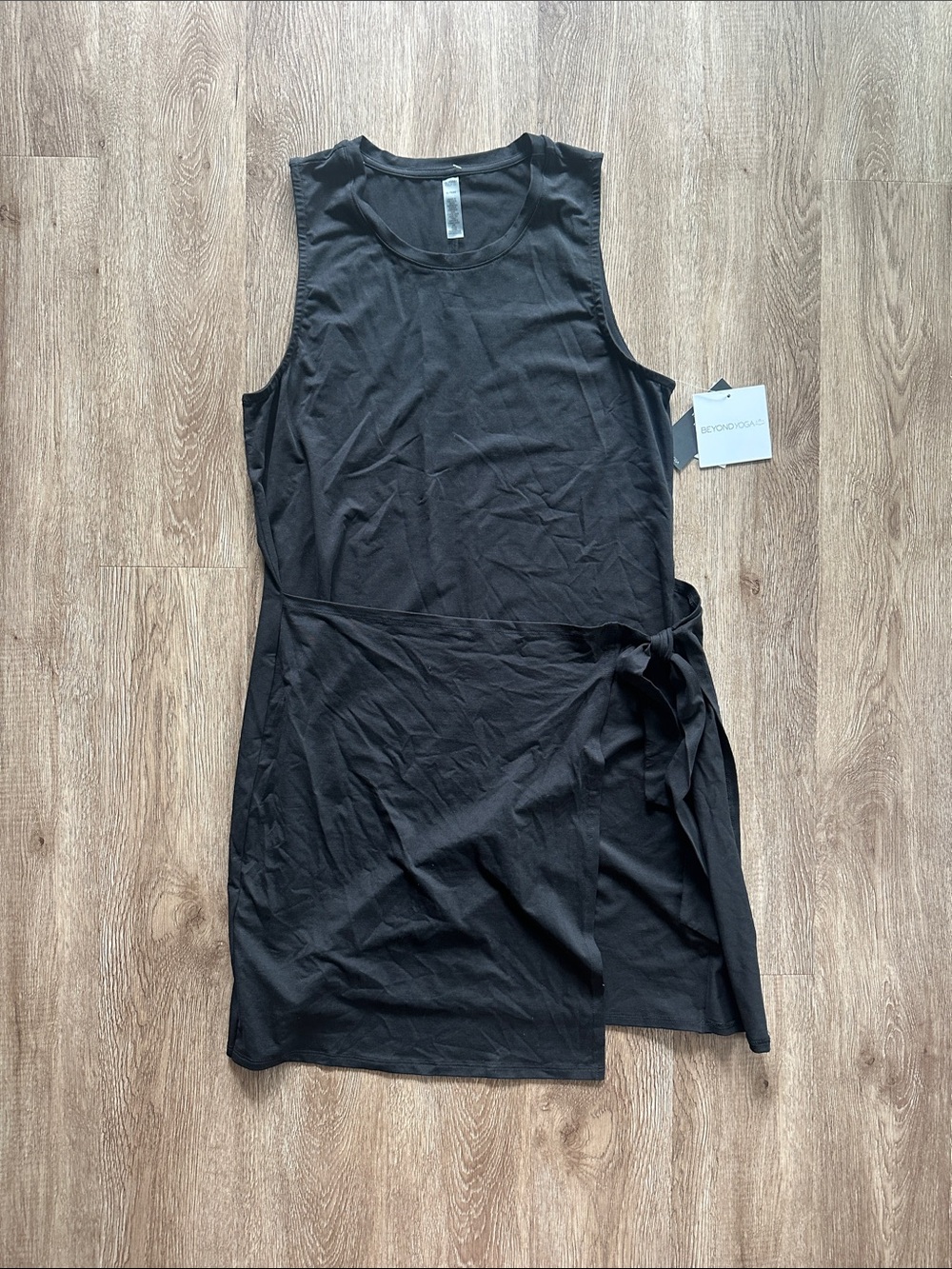NWT Beyond Yoga Meet Up Wrap Skirt Mini Dress Black XL